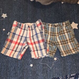 Joe Fresh Kids Plaid Shorts - Red, Blue, and Brown